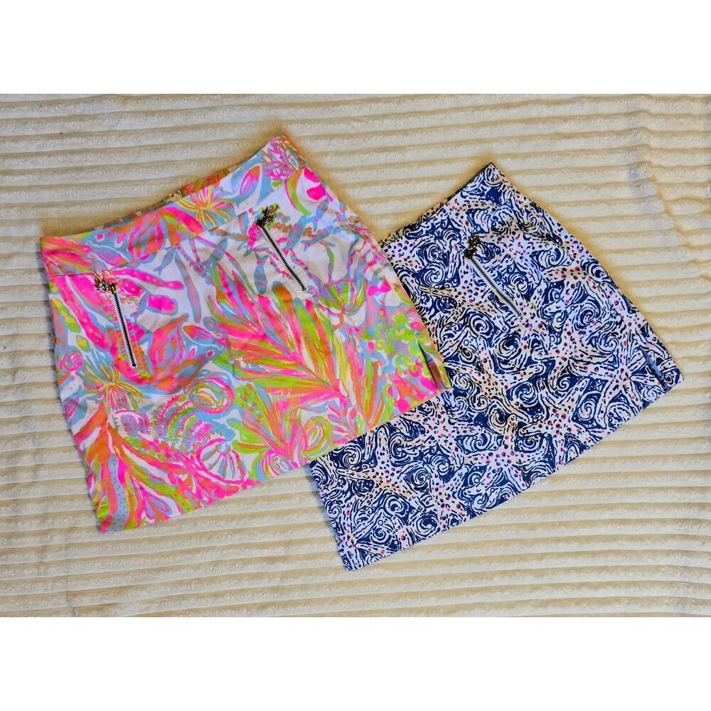 Lilly Pulitzer Marigold Skort Lot Bundle Of Two